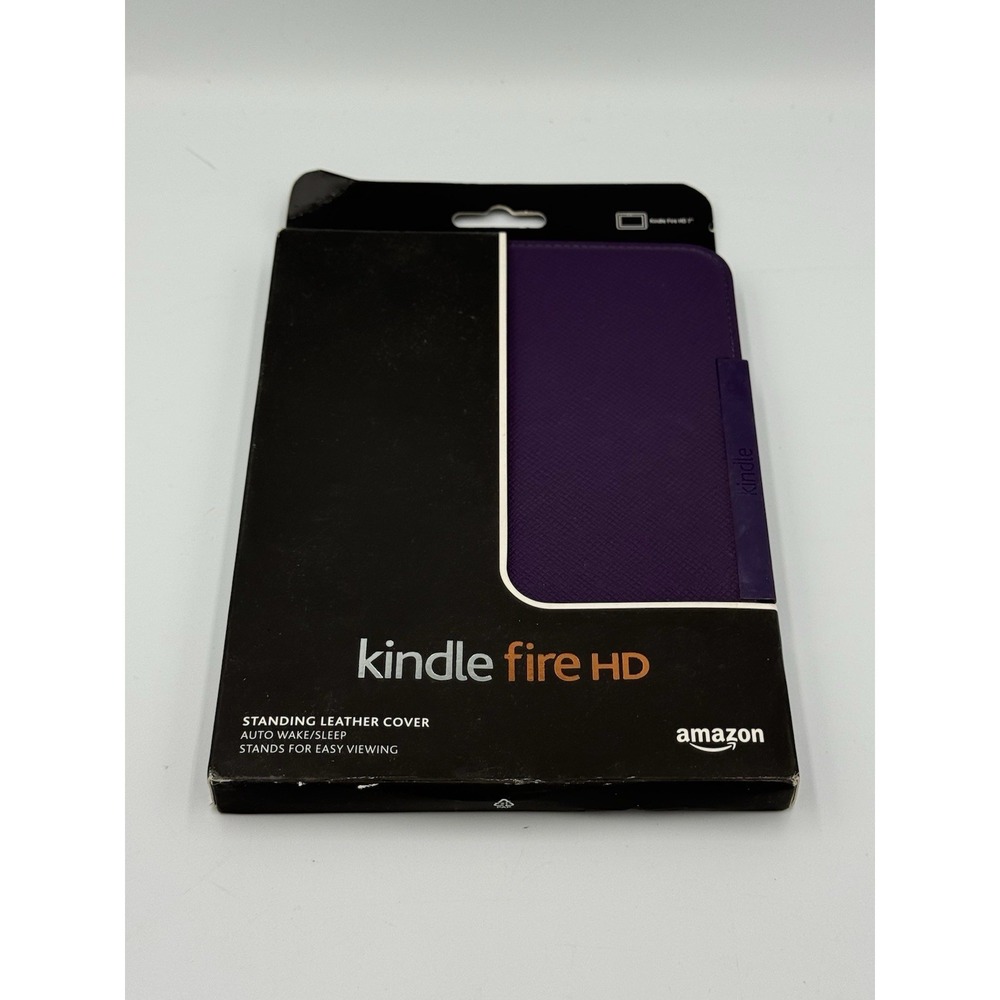 Official Case For Amazon Fire HD 7" Purple Leather Standing Case New In Box